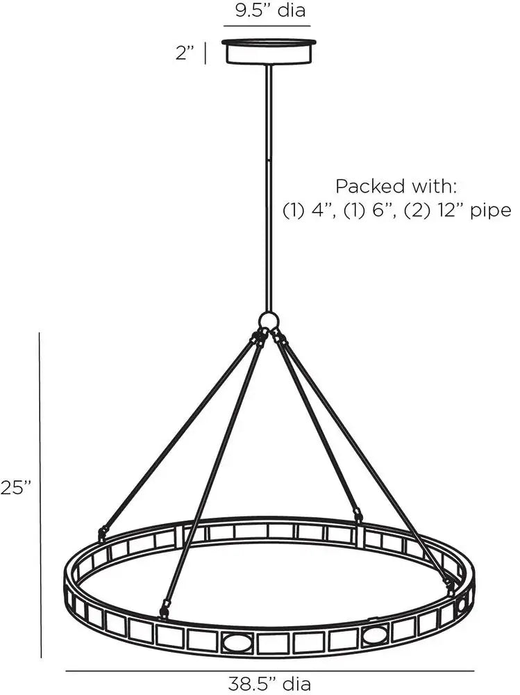 ARTERIORS, EMPIRE CHANDELIER, CHANDELIER LIGHT