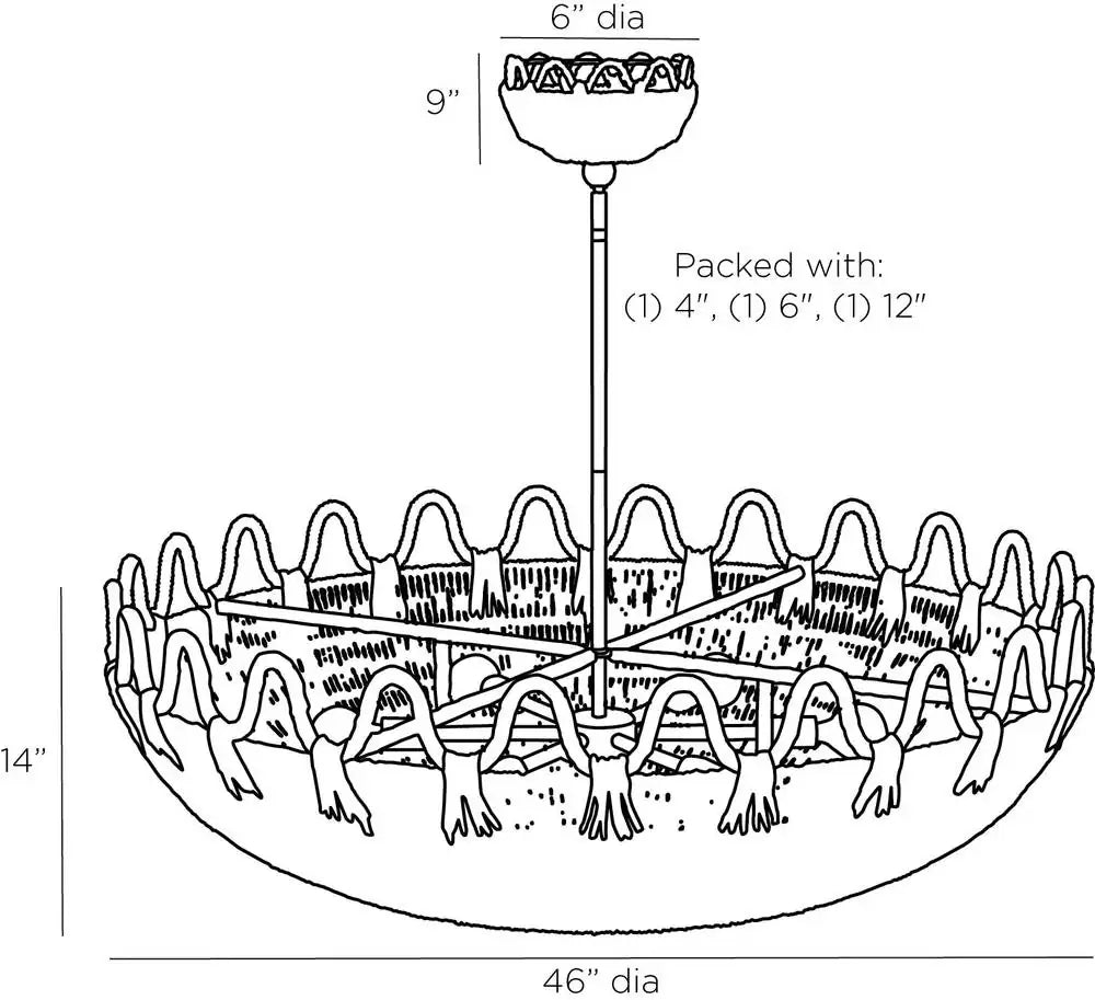 ARTERIORS, MAR CHANDELIER, CHANDELIER LIGHT