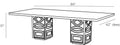 ARTERIORS VARGUEÑO DINING TABLE - Side