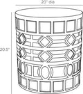 ARTERIORS MILLENIA ACCENT TABLE - Side