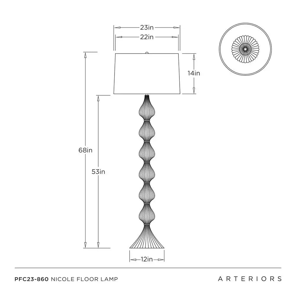 ARTERIORS NICOLE FLOOR LAMP - Table