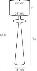 ARTERIORS PUTNEY FLOOR LAMP - Table