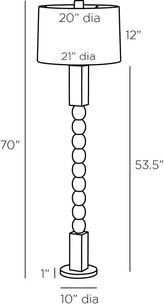 ARTERIORS YONAH FLOOR LAMP - Table