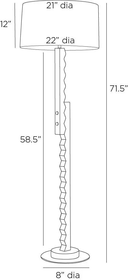 ARTERIORS ELVIS FLOOR LAMP - Table