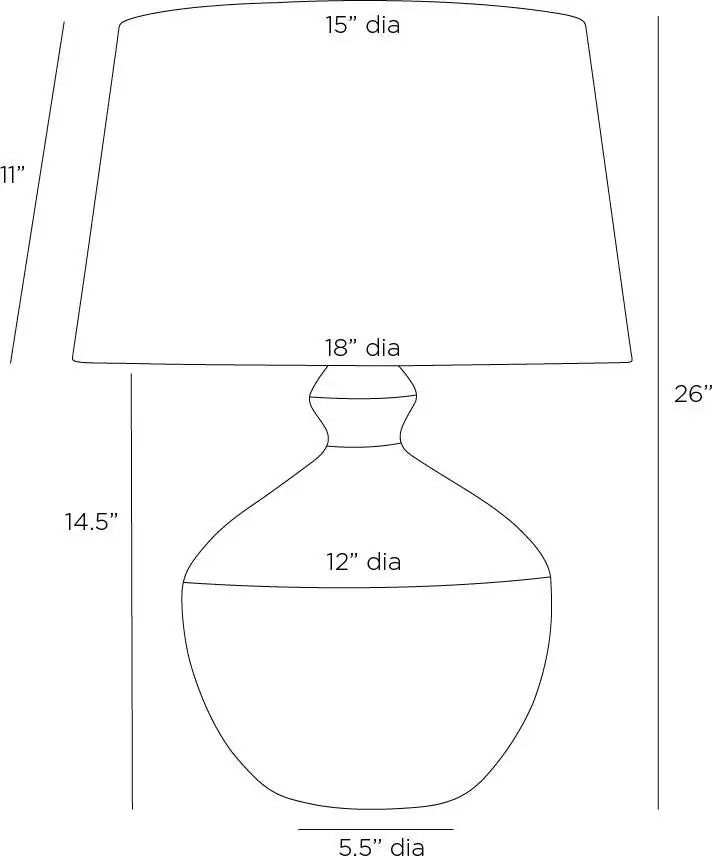 ARTERIORS CLEMENTINE LAMP - Table