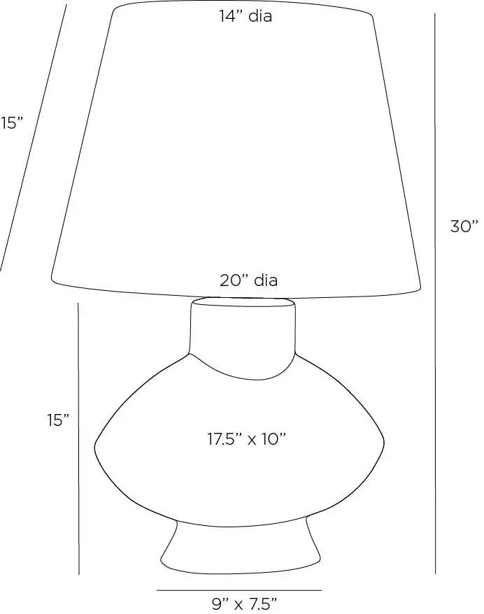 ARTERIORS GINN LAMP - Table