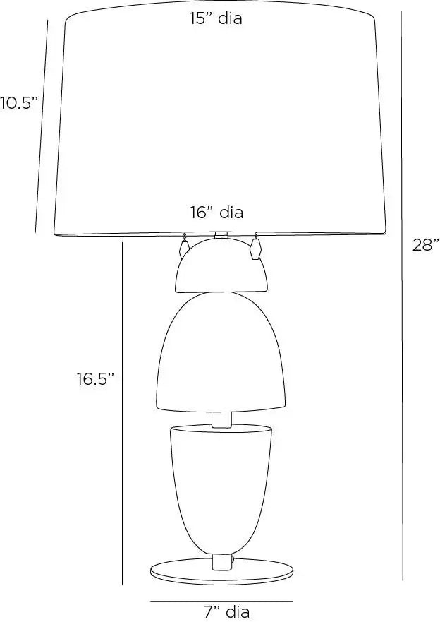 ARTERIORS COMAL LAMP - Table