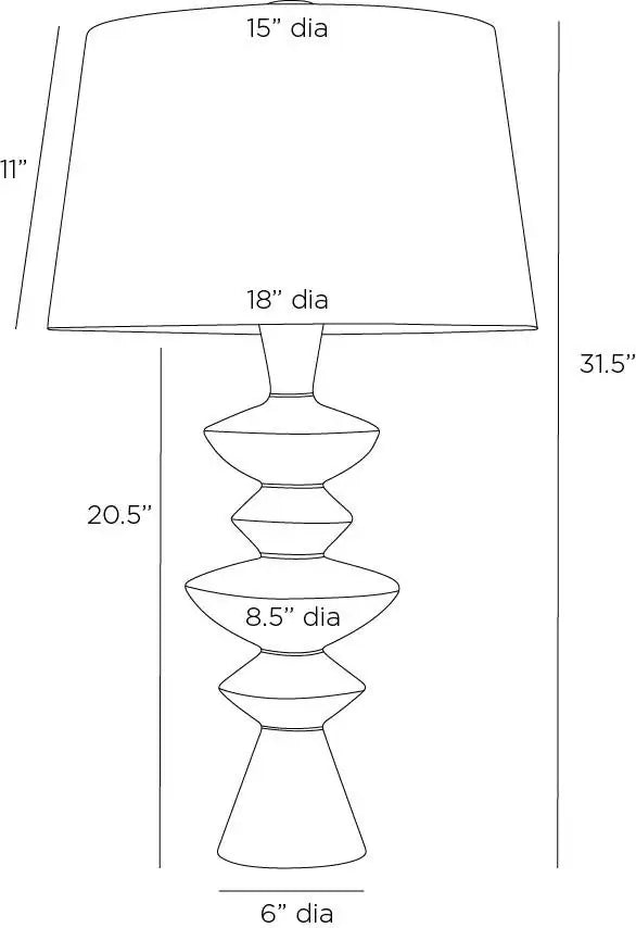 ARTERIORS JILLIAN LAMP - Table