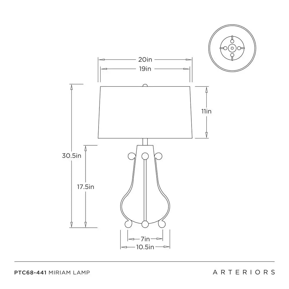 ARTERIORS MIRIAM LAMP - Table