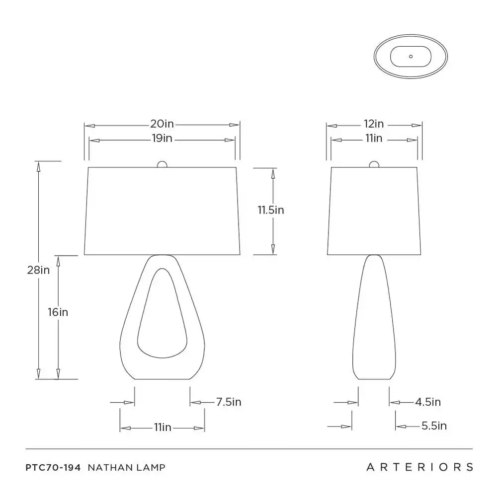 ARTERIORS NATHAN LAMP - Table