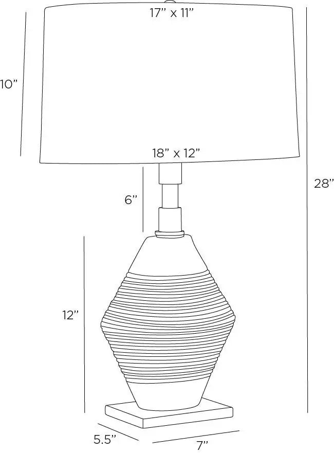 ARTERIORS ESTRADA LAMP - Table