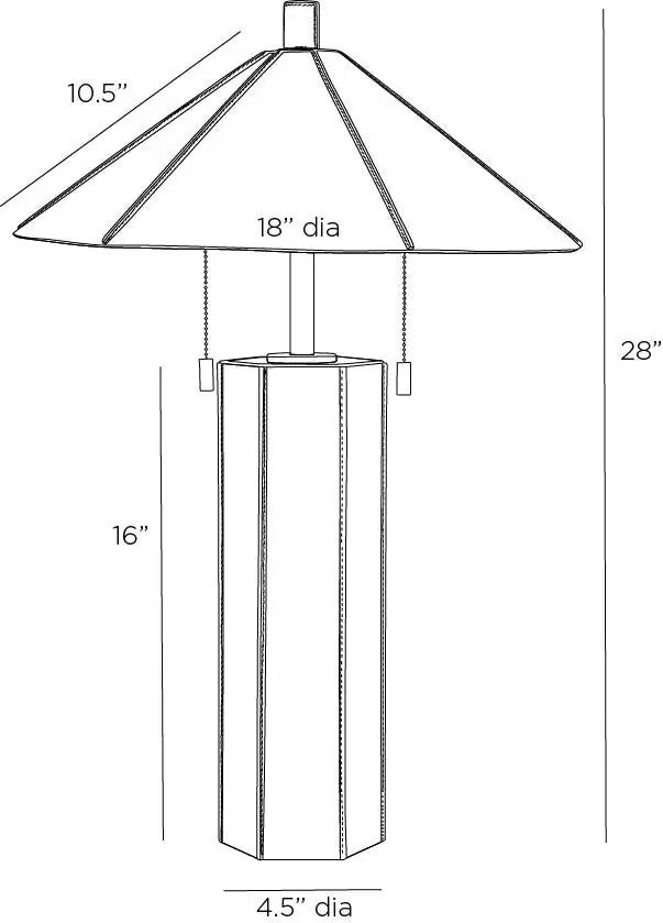 ARTERIORS CANTRELL LAMP - Table