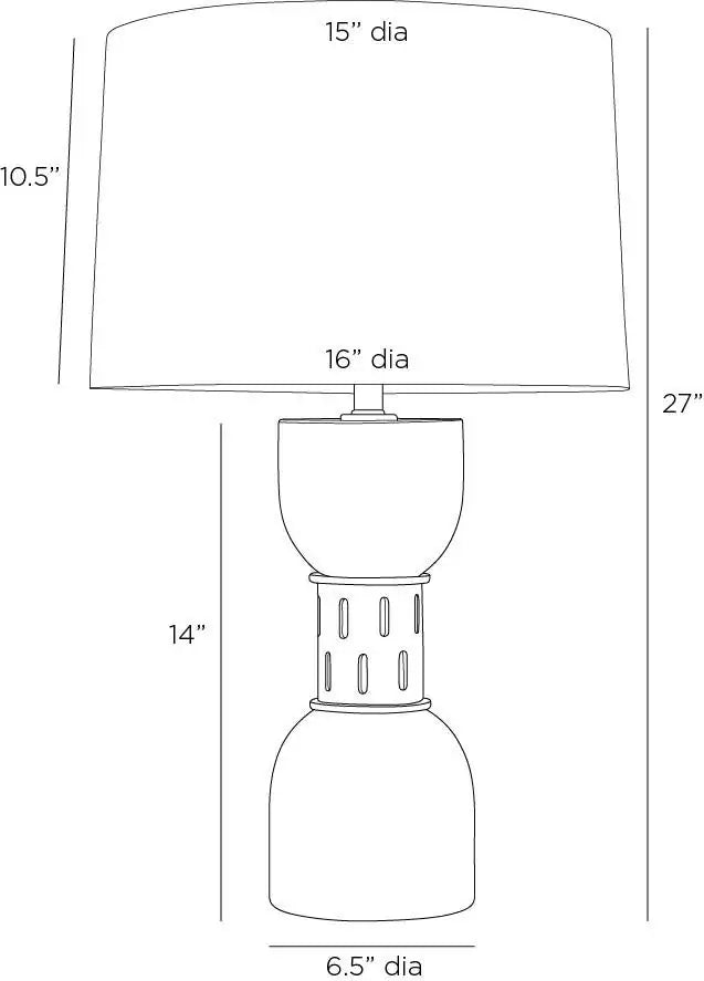 ARTERIORS DALTON LAMP - Table