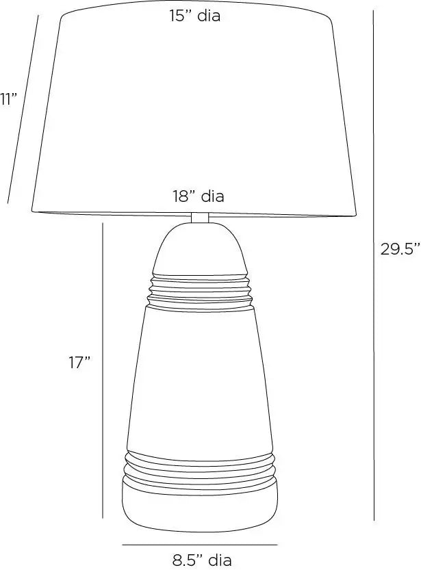 ARTERIORS DJANGO LAMP - Table