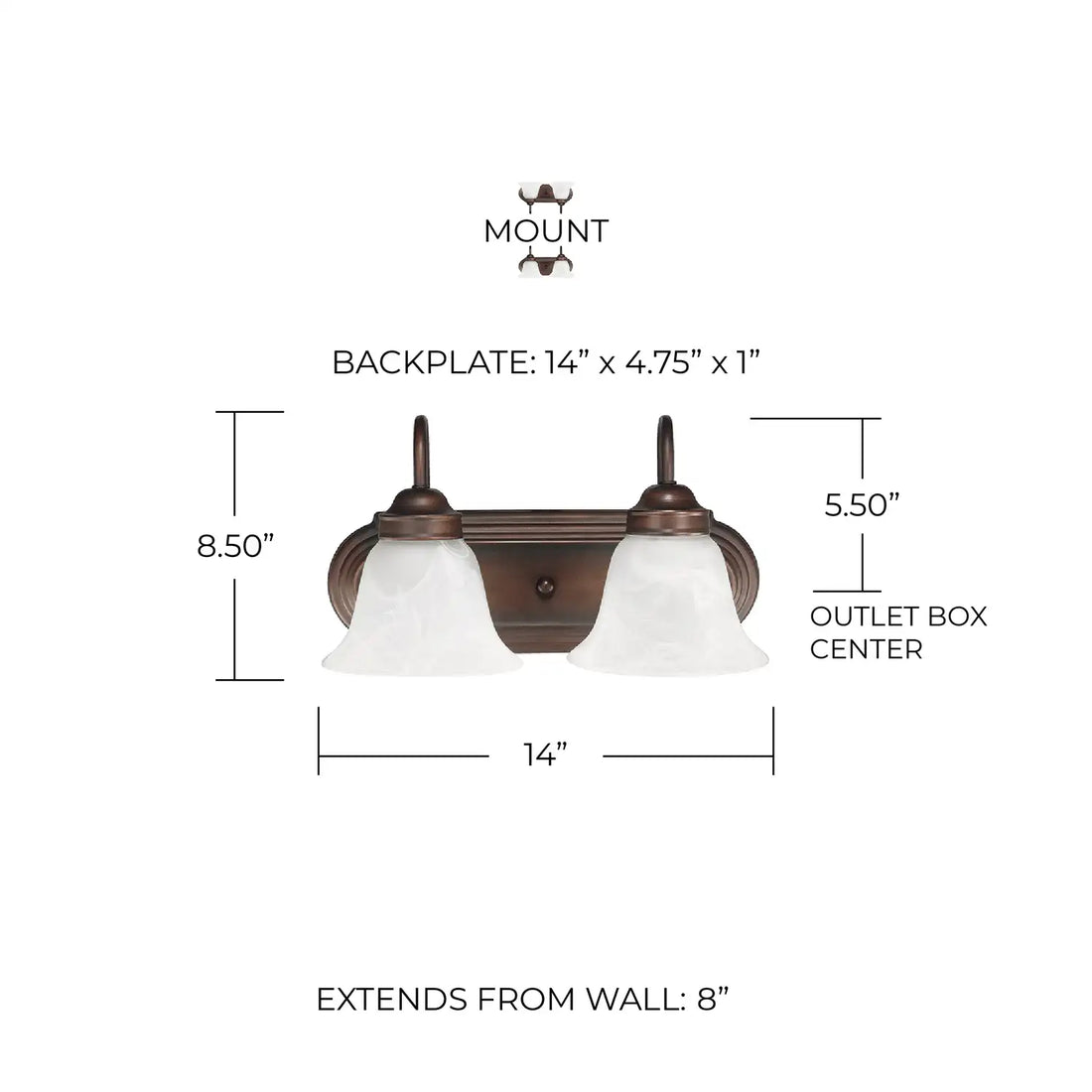 CAPITAL LIGHTING, ARTHUR VANITY, VANITY LIGHT