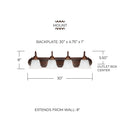 CAPITAL LIGHTING, ARTHUR VANITY, VANITY LIGHT
