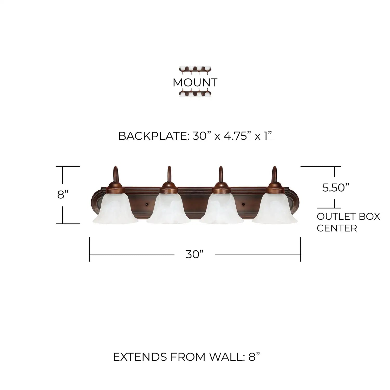 CAPITAL LIGHTING, ARTHUR VANITY, VANITY LIGHT