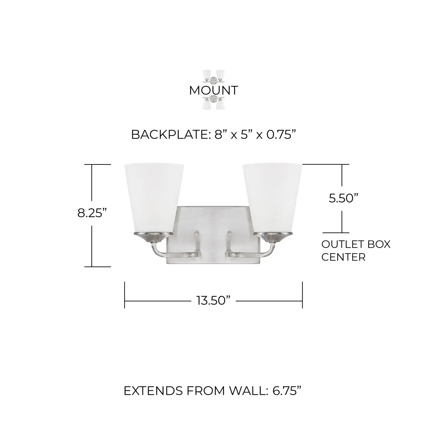 CAPITAL LIGHTING, BRAYLON VANITY, VANITY LIGHT