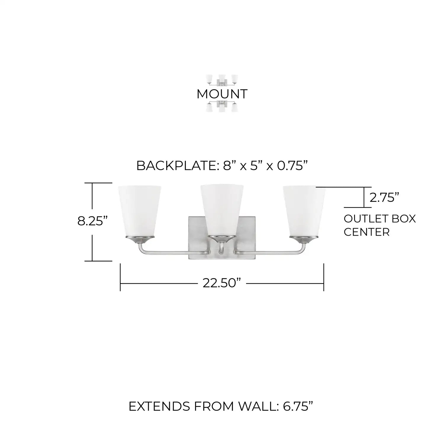 CAPITAL LIGHTING, BRAYLON VANITY, VANITY LIGHT