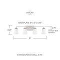 CAPITAL LIGHTING, BRAYLON VANITY, VANITY LIGHT
