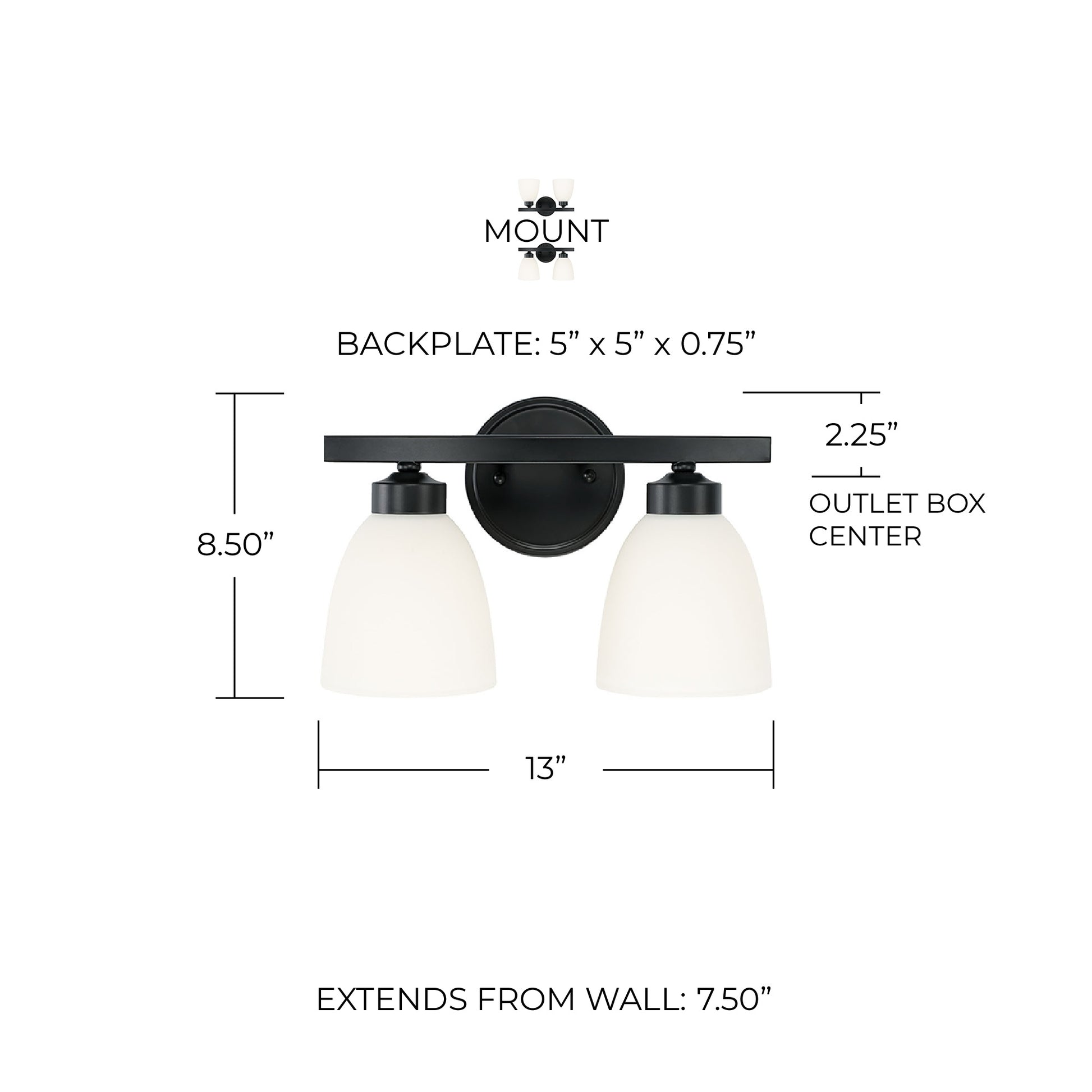 HOMEPLACE LIGHTING, JAMESON VANITY, VANITY LIGHT