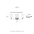 CAPITAL LIGHTING, JAMESON VANITY, VANITY LIGHT