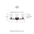 CAPITAL LIGHTING, JAMESON VANITY, VANITY LIGHT