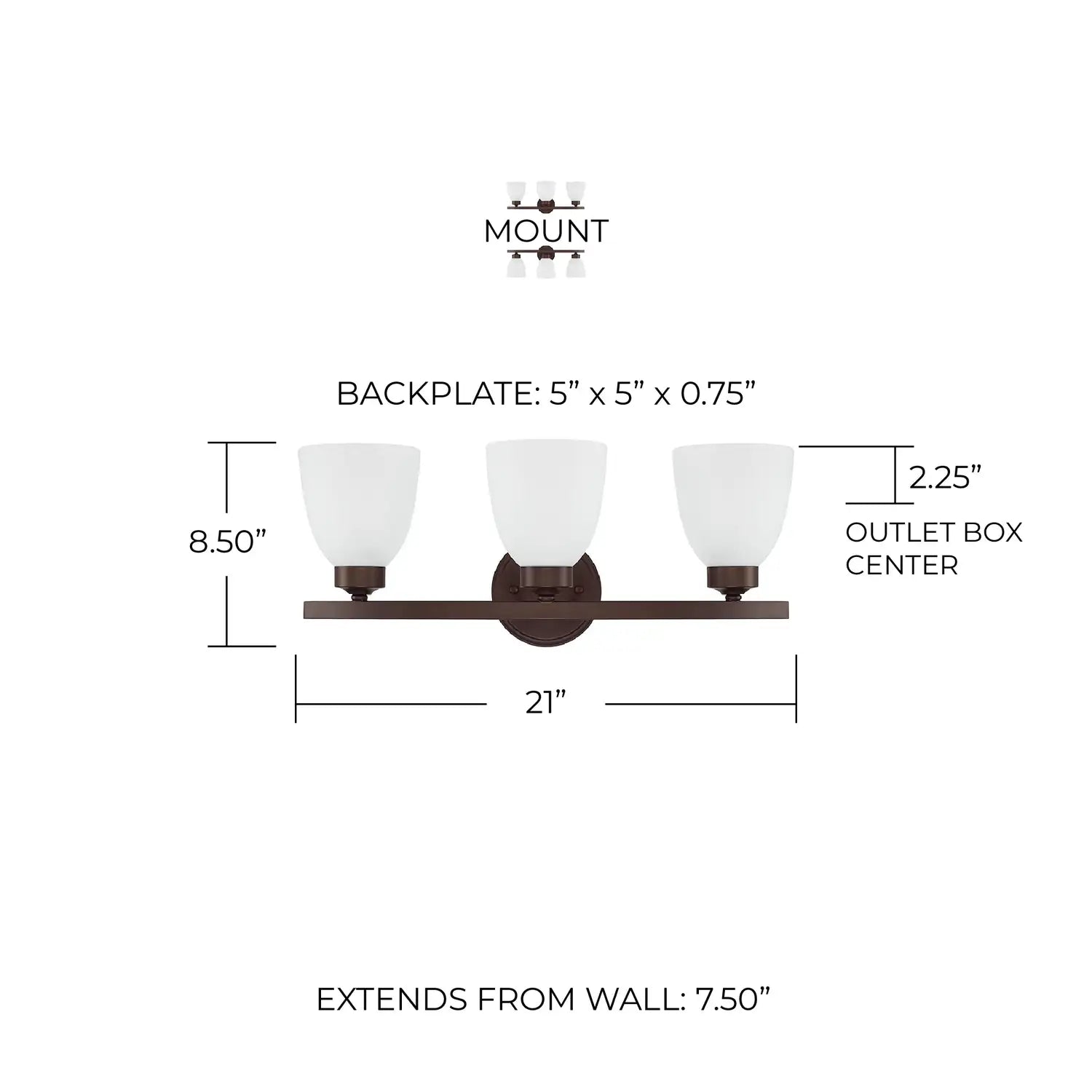 CAPITAL LIGHTING, JAMESON VANITY, VANITY LIGHT