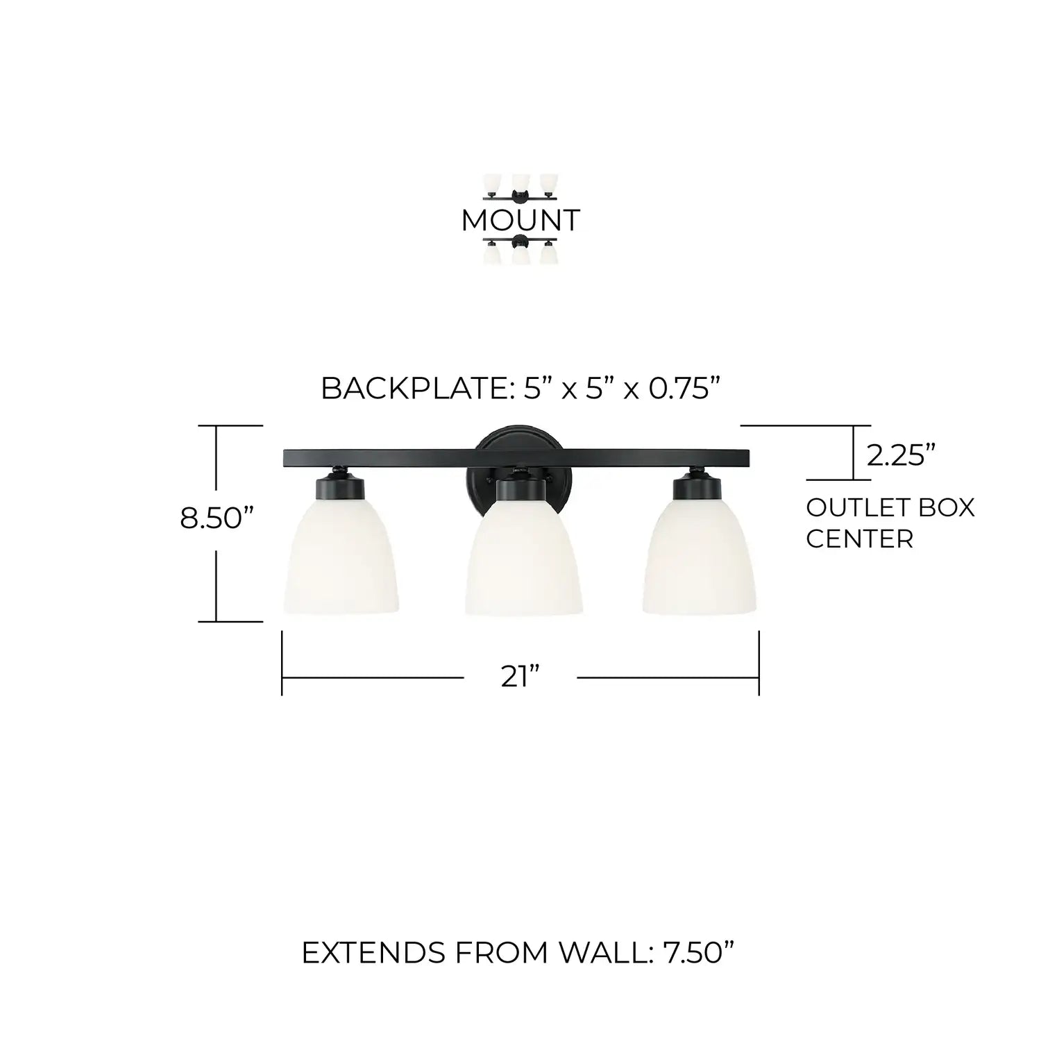 CAPITAL LIGHTING, JAMESON VANITY, VANITY LIGHT