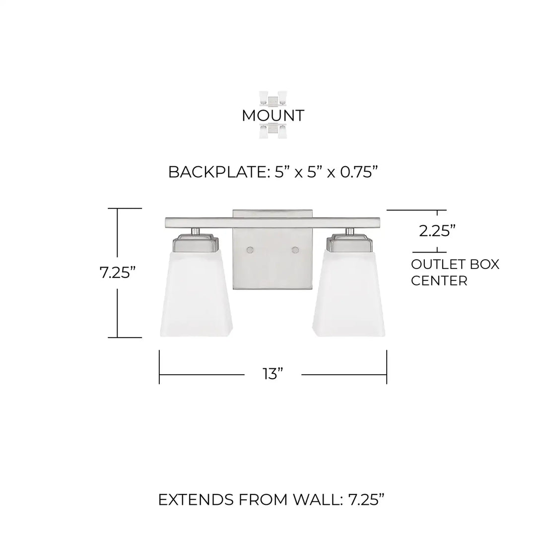 CAPITAL LIGHTING, BAXLEY VANITY, VANITY LIGHT