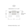 CAPITAL LIGHTING, BAXLEY VANITY, VANITY LIGHT
