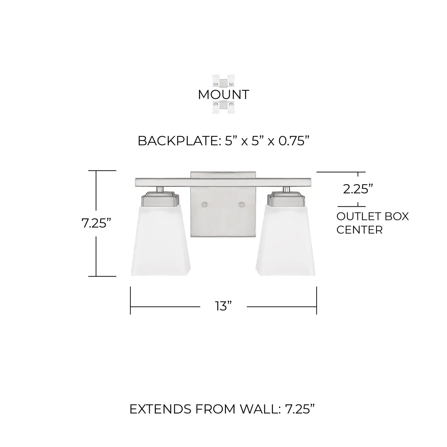 CAPITAL LIGHTING, BAXLEY VANITY, VANITY LIGHT