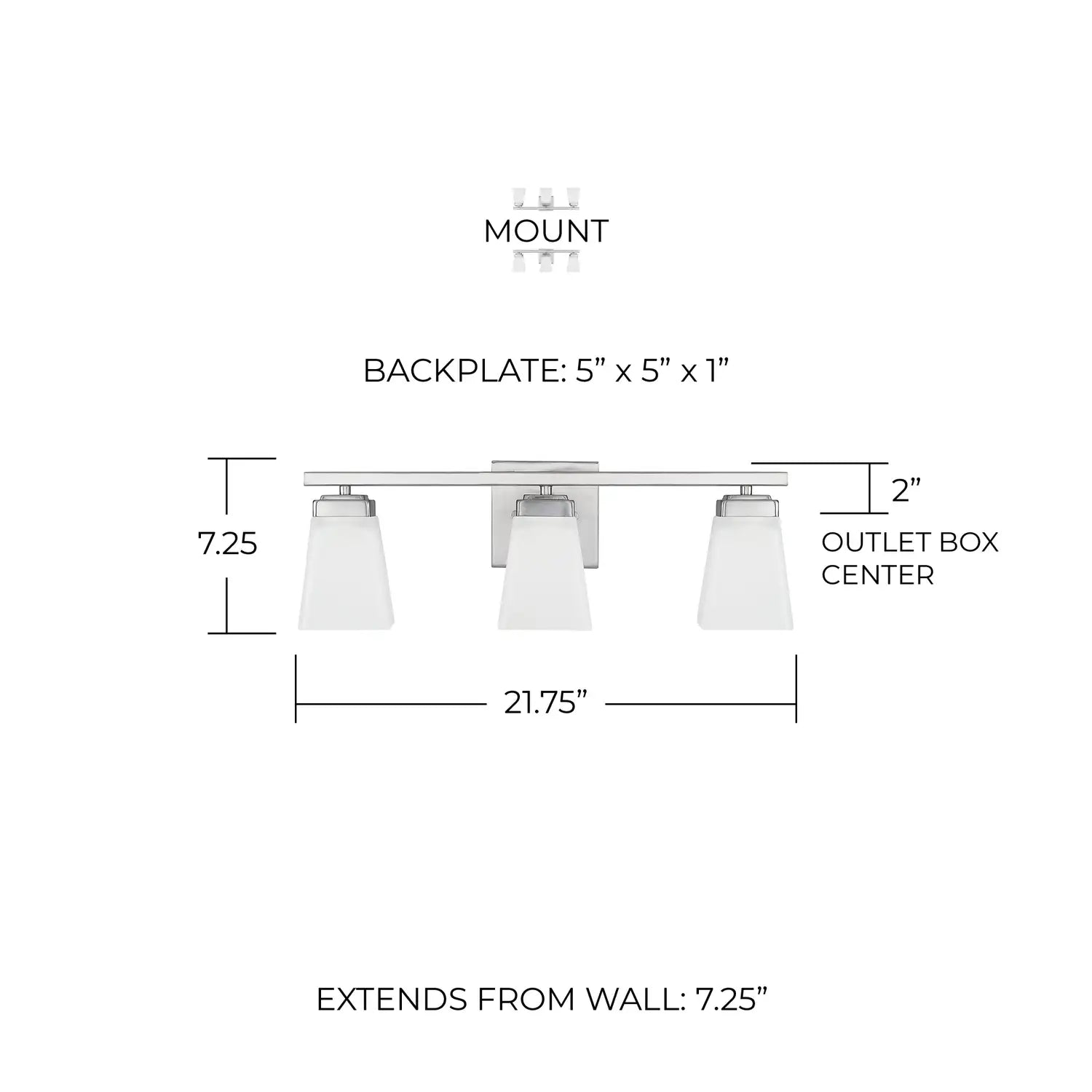 CAPITAL LIGHTING, BAXLEY VANITY, VANITY LIGHT