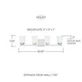 CAPITAL LIGHTING, BAXLEY VANITY, VANITY LIGHT