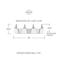 CAPITAL LIGHTING, TRENTON VANITY, VANITY LIGHT