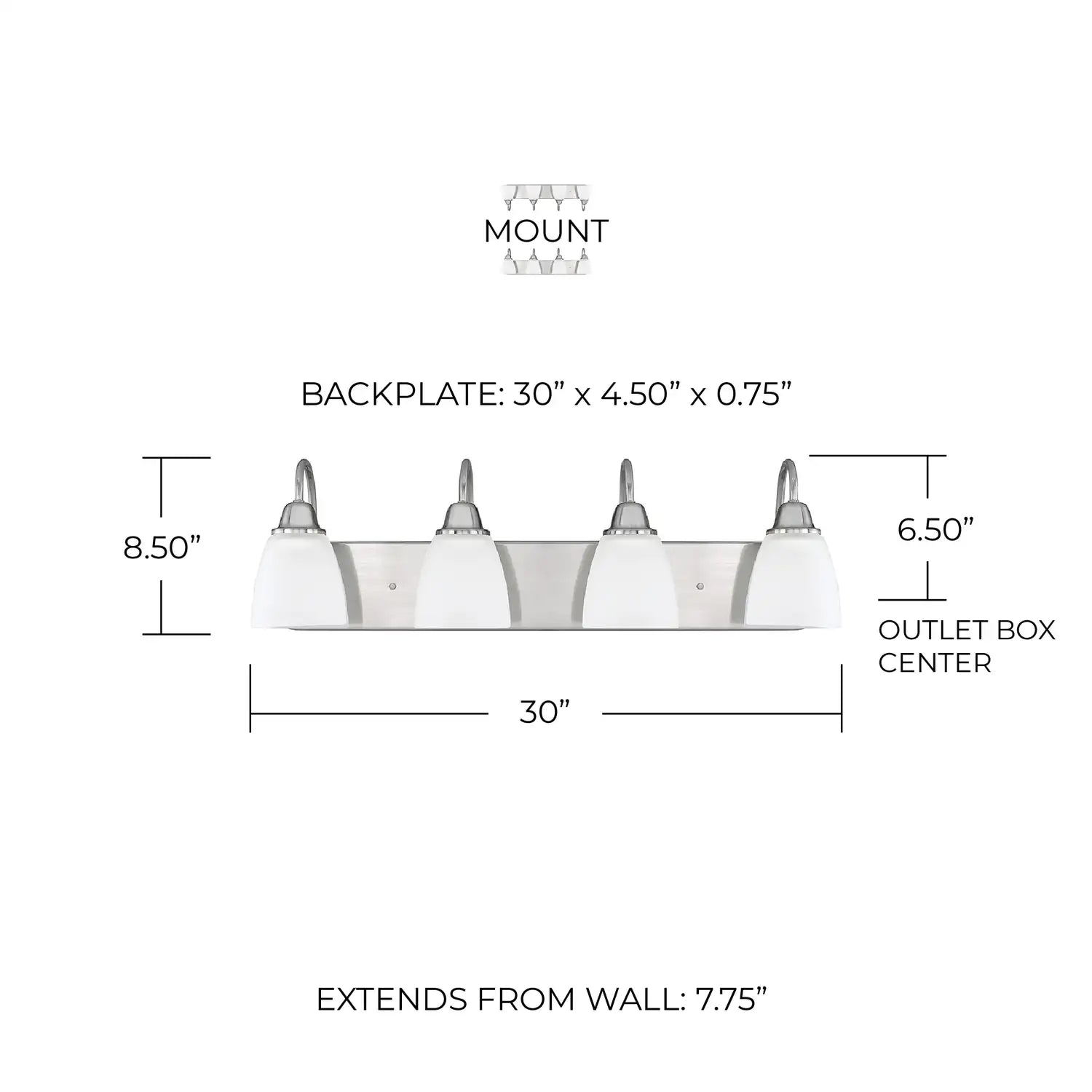 CAPITAL LIGHTING, TRENTON VANITY, VANITY LIGHT