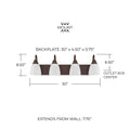 CAPITAL LIGHTING, TRENTON VANITY, VANITY LIGHT