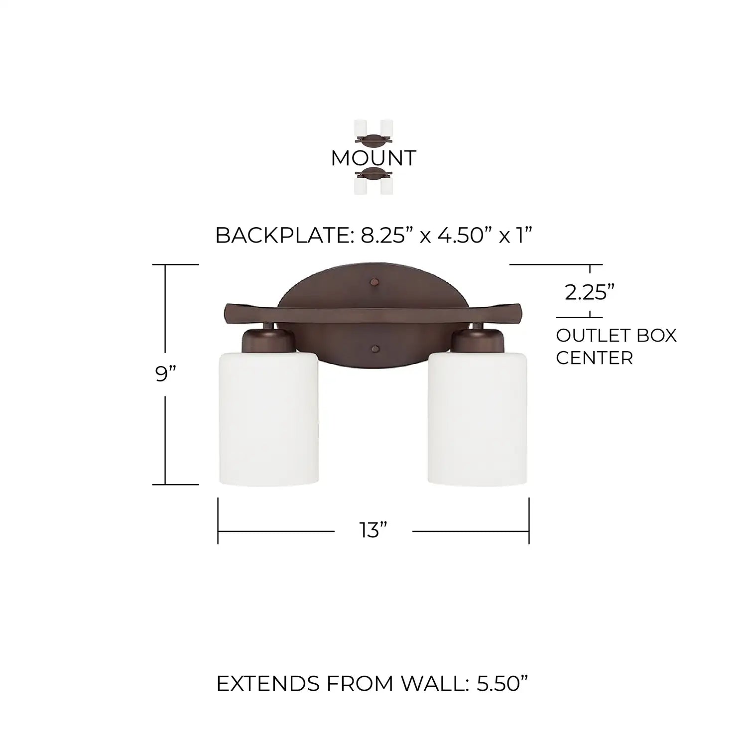 CAPITAL LIGHTING, DIXON VANITY, VANITY LIGHT