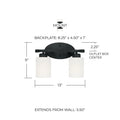 CAPITAL LIGHTING, DIXON VANITY, VANITY LIGHT