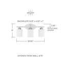 CAPITAL LIGHTING, DIXON VANITY, VANITY LIGHT