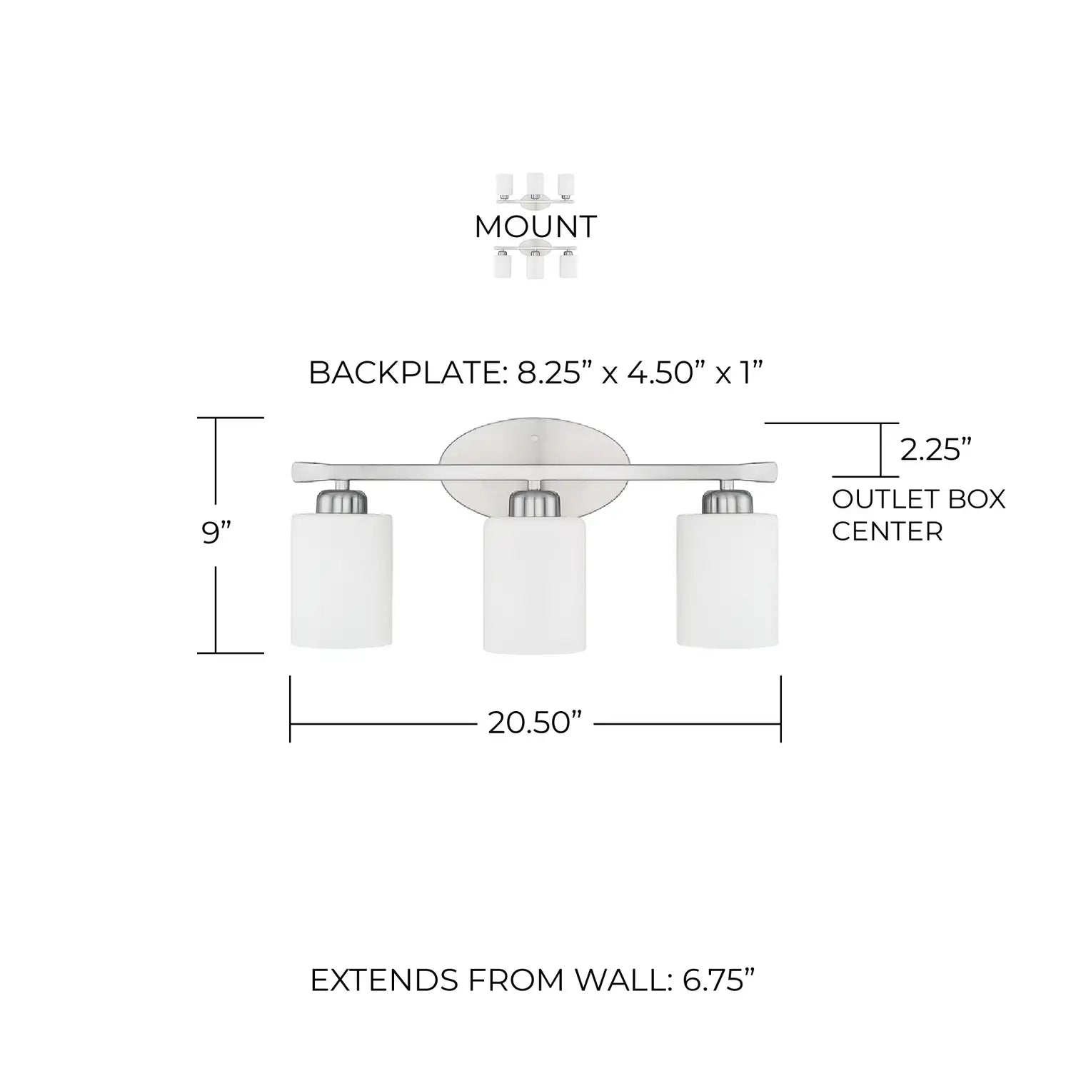 CAPITAL LIGHTING, DIXON VANITY, VANITY LIGHT