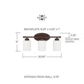 CAPITAL LIGHTING, DIXON VANITY, VANITY LIGHT