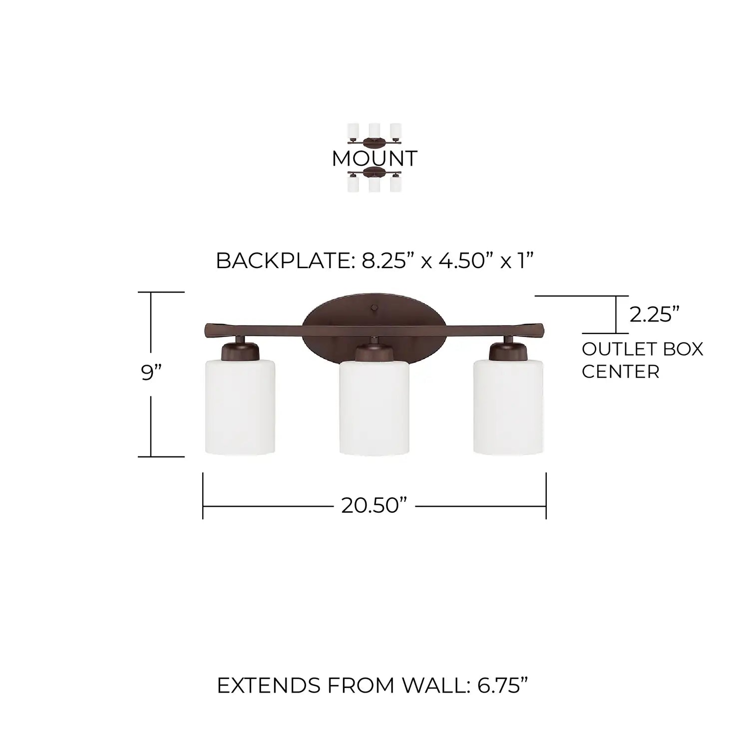 CAPITAL LIGHTING, DIXON VANITY, VANITY LIGHT