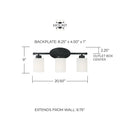 CAPITAL LIGHTING, DIXON VANITY, VANITY LIGHT