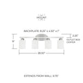 CAPITAL LIGHTING, DIXON VANITY, VANITY LIGHT
