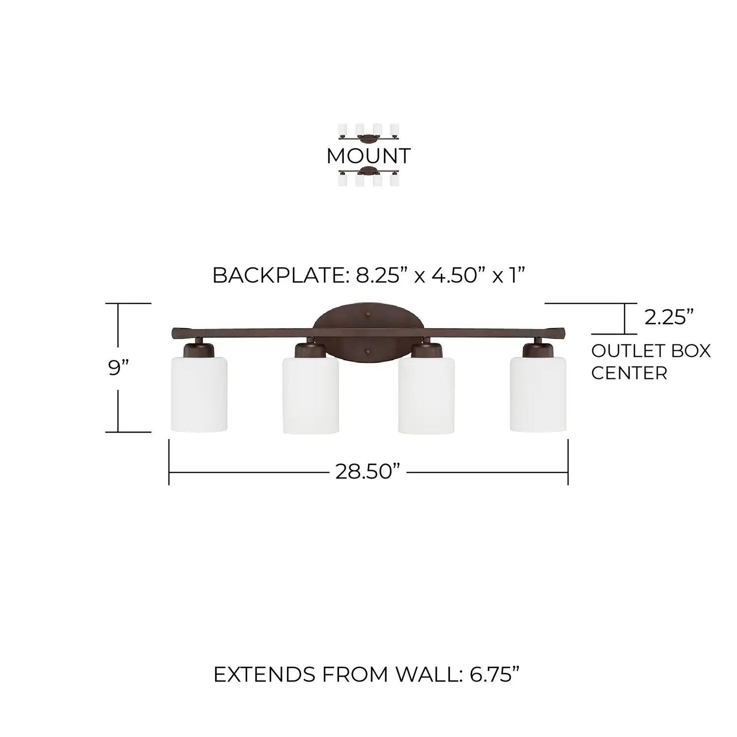 CAPITAL LIGHTING, DIXON VANITY, VANITY LIGHT