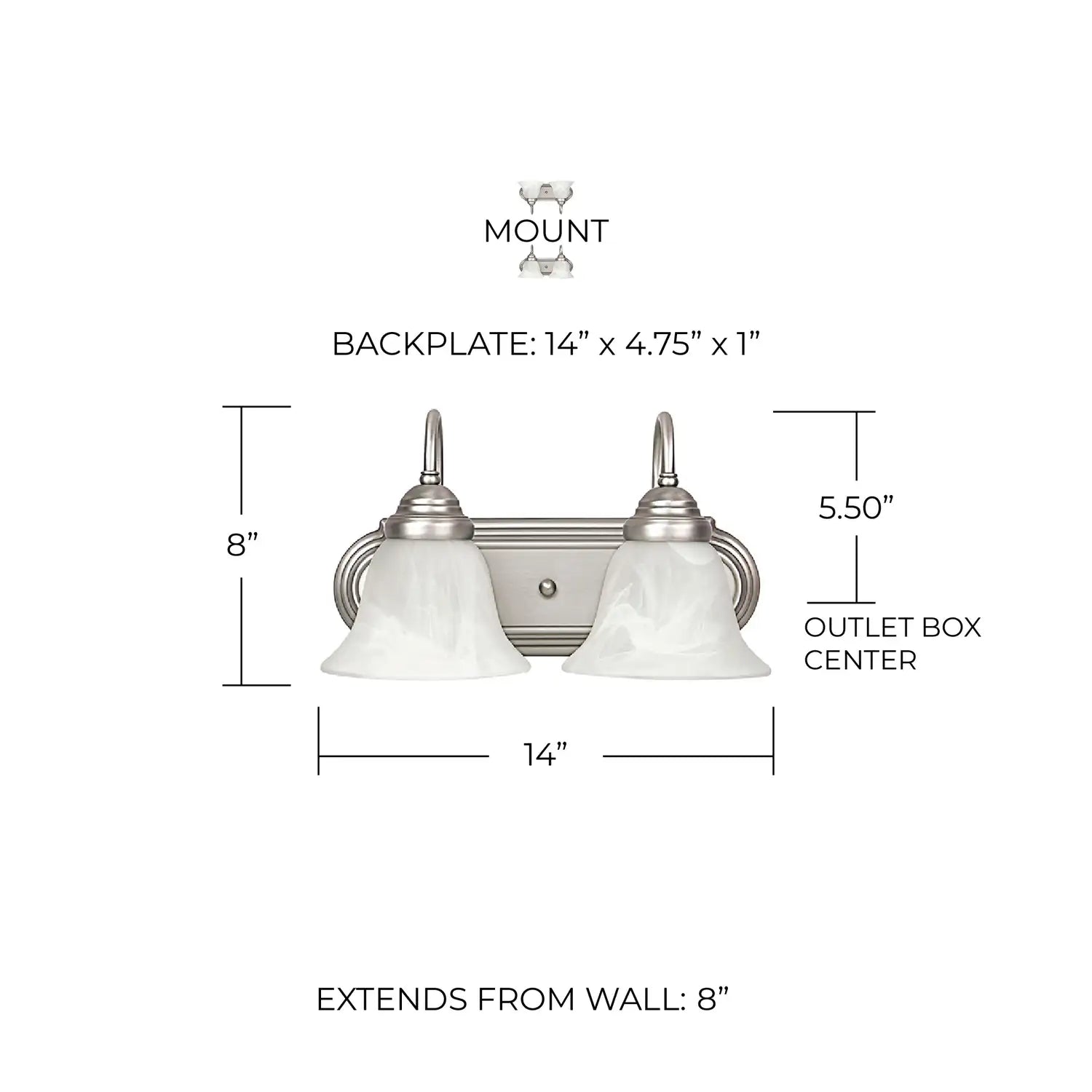 CAPITAL LIGHTING, ARTHUR VANITY, VANITY LIGHT