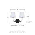 CAPITAL LIGHTING, DAWSON VANITY, VANITY LIGHT