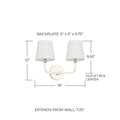 CAPITAL LIGHTING, DAWSON VANITY, VANITY LIGHT