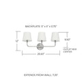 CAPITAL LIGHTING, DAWSON VANITY, VANITY LIGHT